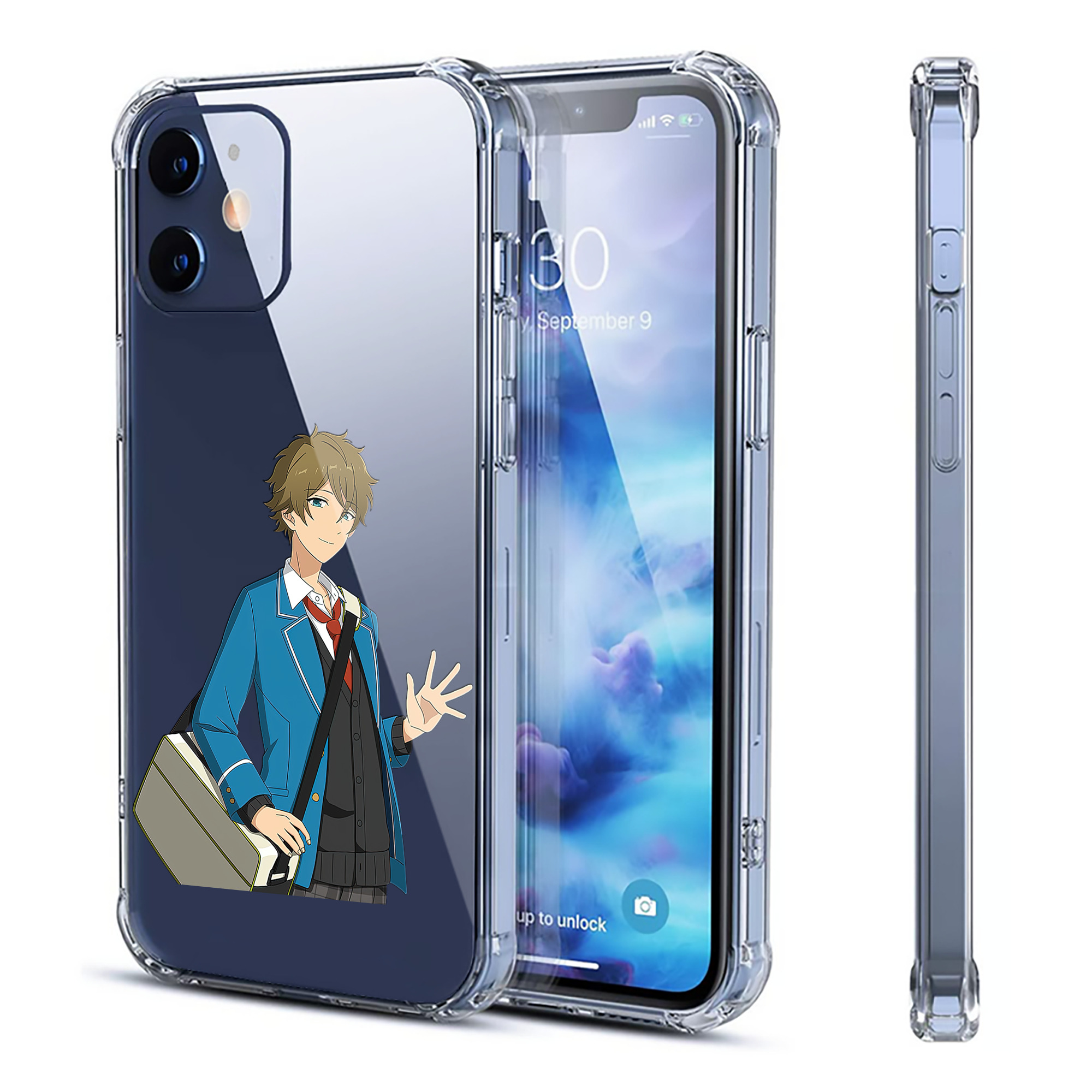 （画像用） あんさんぶるスターズ! Ensemble Stars 【iPhone 12シリーズ対応】透明スマホケース（クリアソフトケース）